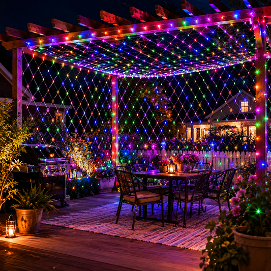 Commercial Multi Color LED Net Lights For Outdoor Decoration