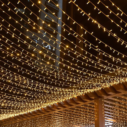 Commercial Warm White LED String Lights For Patio & Holiday Projects