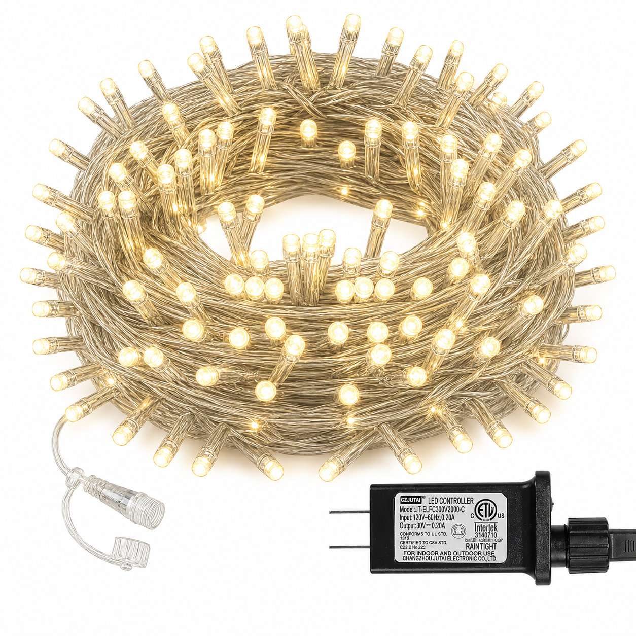 Commercial Warm White LED String Lights For Patio & Holiday Projects