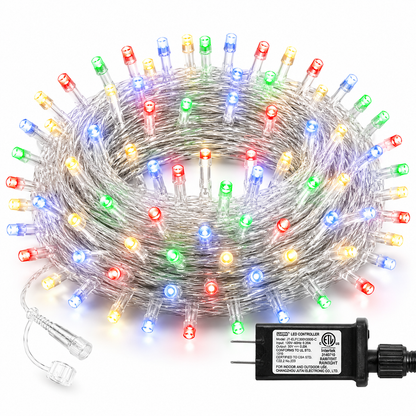 Commercial Multi Color LED String Lights With Clear Cable