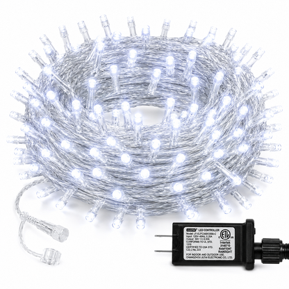 Commercial Cool White LED String Lights With Clear Cable