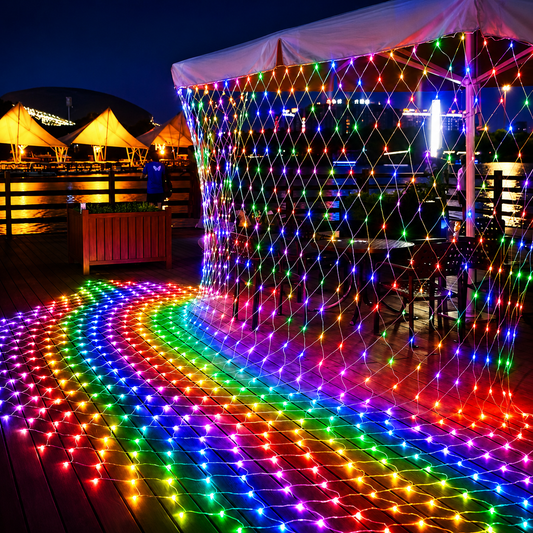 Commercial Multi Color LED Net Lights For Outdoor Decoration