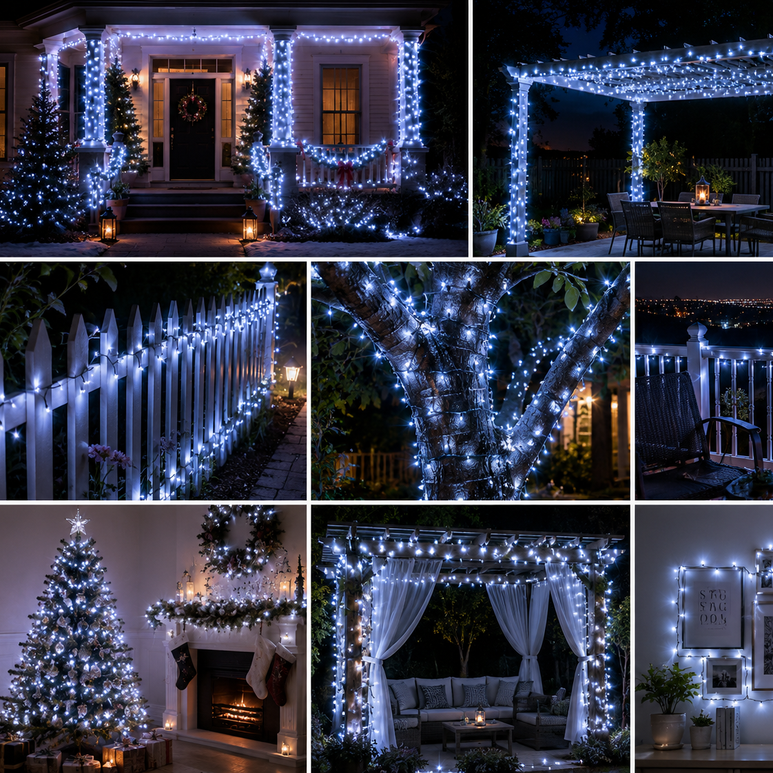Commercial Cool White LED String Lights For Outdoor Decoration
