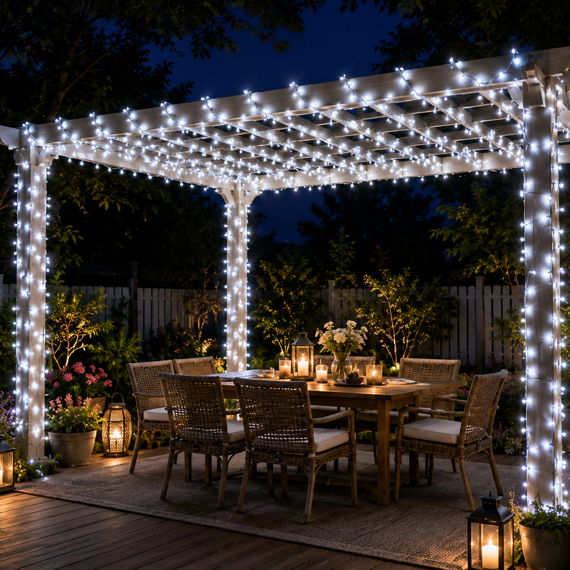 Commercial Cool White LED String Lights For Outdoor Decoration